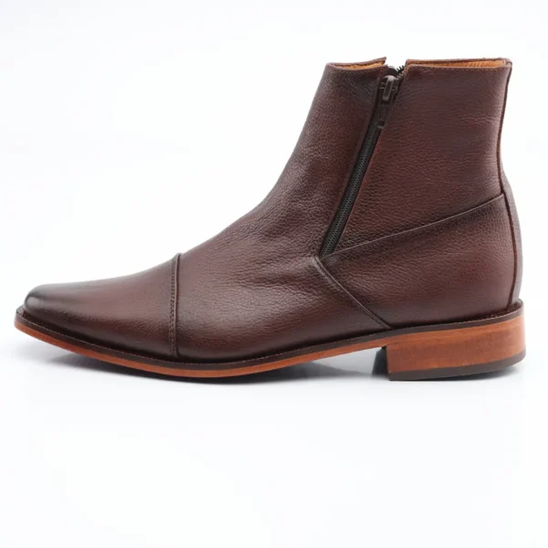 420 BOTIN FORMAL CUERO PLENAFLOR (MATE) SUELA CUERO - Imagen 3