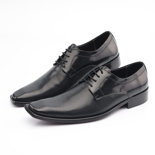 5658 ZAPATO AMARRAR REPUJADO PUNTOS CUERO RIVIERA (BRILLANTE) SUELA CUERO - Imagen 9