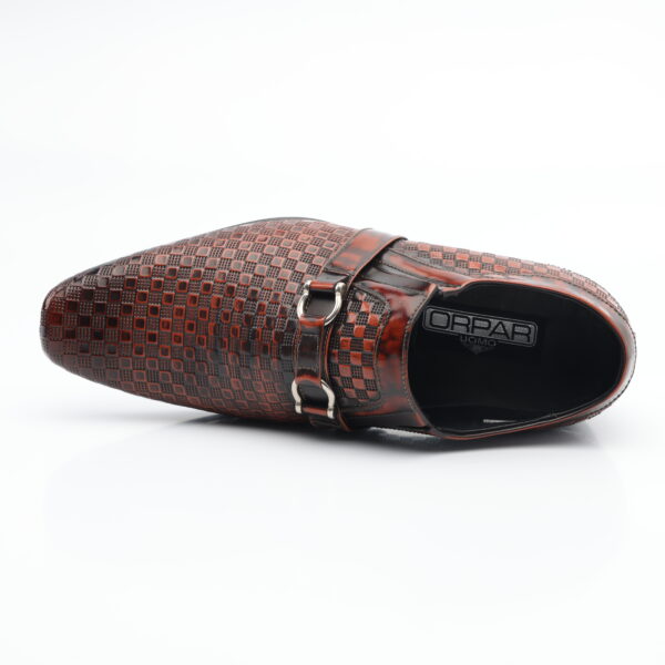 1109 ZAPATO MOCASIN CUERO RIVIERA (BRILLANTE) SUELA CUERO - Imagen 4