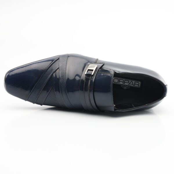 1113 ZAPATO MOCASIN CUERO RIVIERA (BRILLANTE) SUELA CUERO - Imagen 4