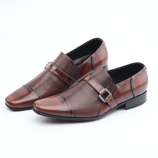 1112 ZAPATO MOCASIN CUERO RIVIERA (BRILLANTE) SUELA CUERO