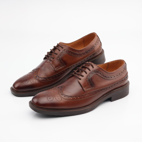 2029 ZAPATO OXFORD CUERO PLENAFLOR (MATE) SUELA GOMA