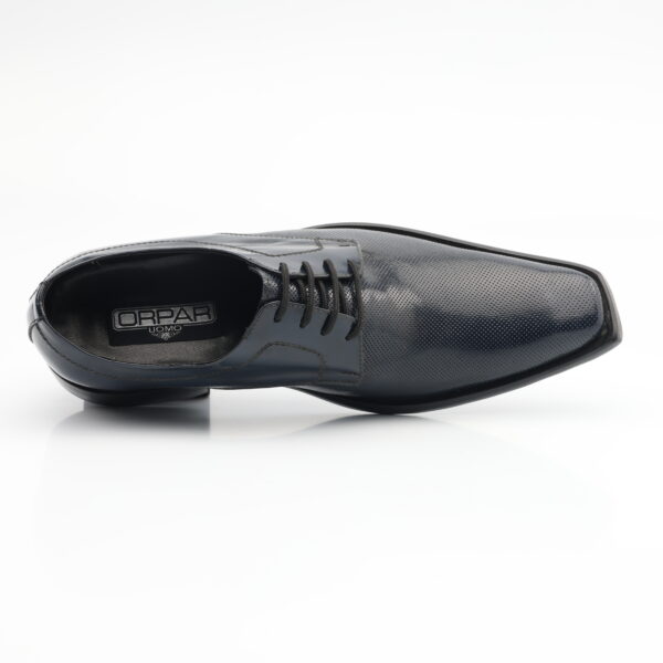 5658 ZAPATO AMARRAR REPUJADO PUNTOS CUERO RIVIERA (BRILLANTE) SUELA CUERO - Imagen 14