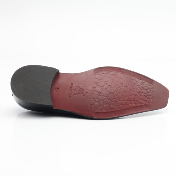 5658 ZAPATO AMARRAR REPUJADO PUNTOS CUERO RIVIERA (BRILLANTE) SUELA CUERO - Imagen 7