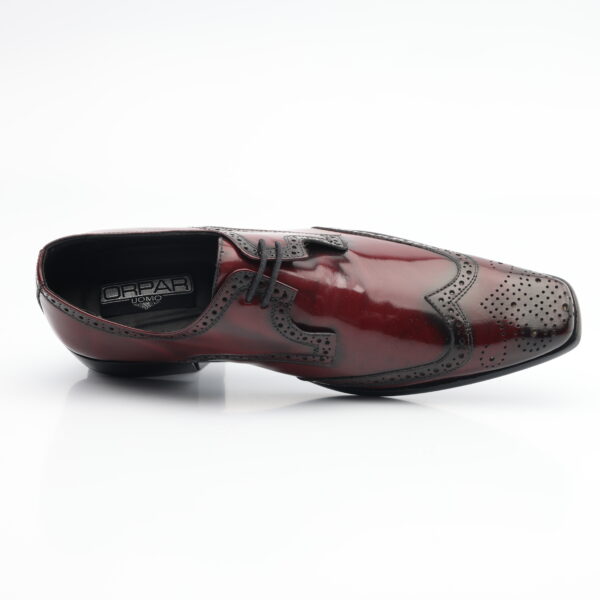 5934 ZAPATO AMARRAR OXFORD CUERO RIVIERA (BRILLANTE) SUELA CUERO - Imagen 3