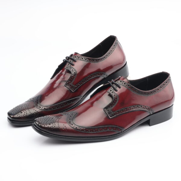 5934 ZAPATO AMARRAR OXFORD CUERO RIVIERA (BRILLANTE) SUELA CUERO - Imagen 2