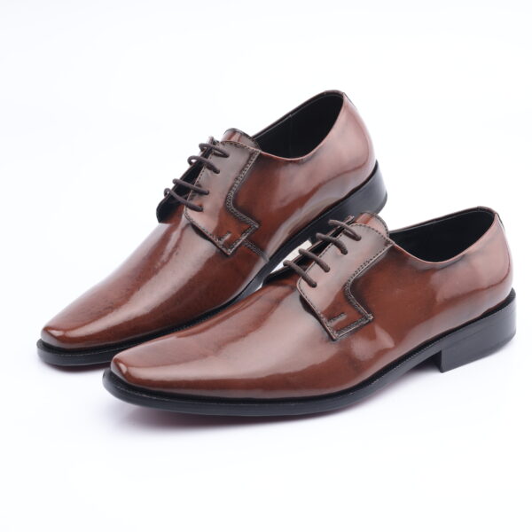 9920 ZAPATO AMARRAR CUERO RIVIERA (BRILLANTE) SUELA DE CUERO - Imagen 8