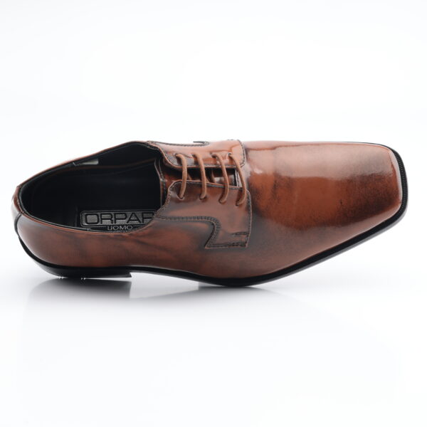 9924 ZAPATO AMARRAR CUERO RIVIERA (BRILLANTE) SUELA DE CUERO - Imagen 13