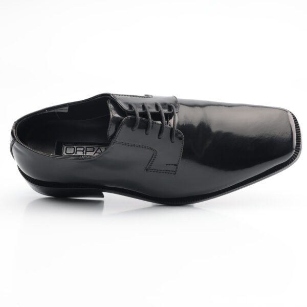 9924 ZAPATO AMARRAR CUERO RIVIERA (BRILLANTE) SUELA DE CUERO - Imagen 5