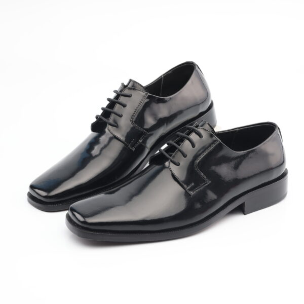9924 ZAPATO AMARRAR CUERO RIVIERA (BRILLANTE) SUELA DE CUERO - Imagen 2