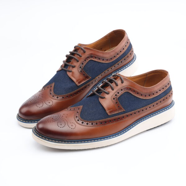 305 ZAPATO OXFORD CUERO PLENAFLOR POR NOBUCK SUELA GOMA