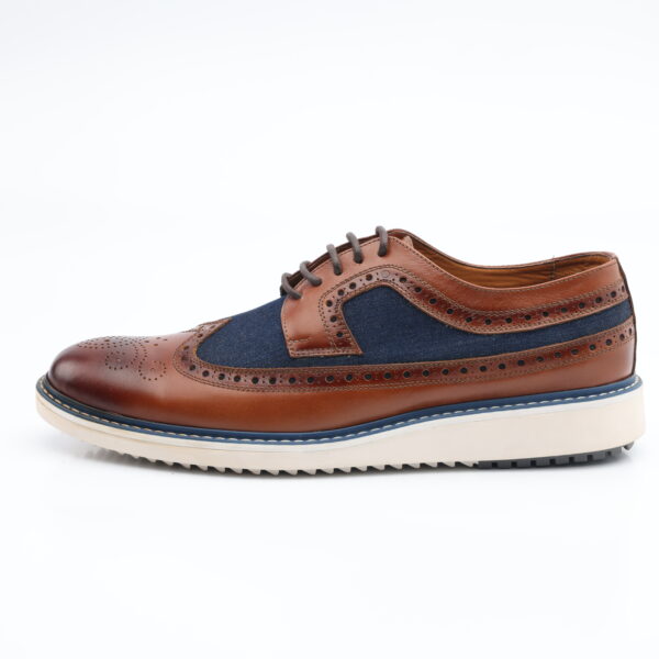 305 ZAPATO OXFORD CUERO PLENAFLOR POR NOBUCK SUELA GOMA - Imagen 7