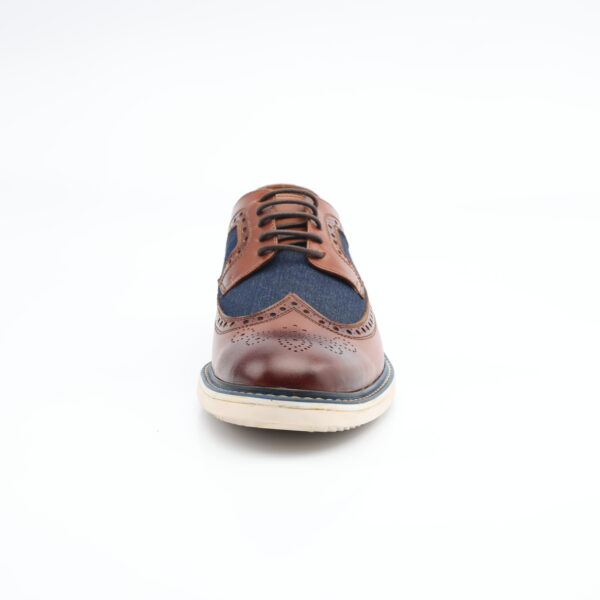 305 ZAPATO OXFORD CUERO PLENAFLOR POR NOBUCK SUELA GOMA - Imagen 4